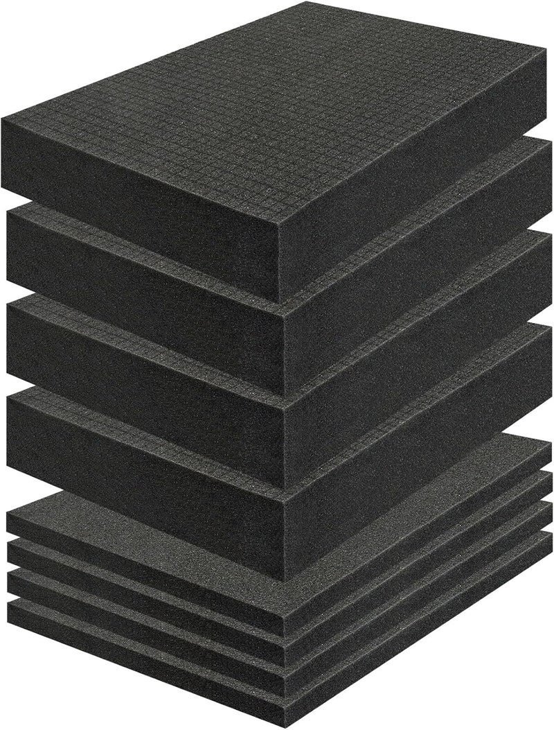 PINGMIC Gun case foam -16 x 12 x 1.5 Inch Pick and Pluck Foam Sheets - High - Density for Gun Case, Ideal for Storing Guns, Crafts - Image 1